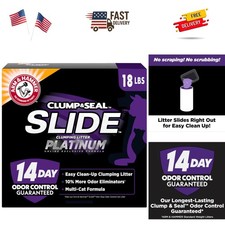 Multi-Cat Clumping Litter - 18 lbs of Fast Odor Elimination  Easy Cleaning