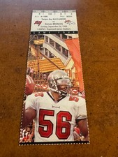 1999 Denver Broncos Tampa Bay Buccaneers Football Ticket Dexter Jackson Debut
