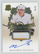 2023-24 UD The Cup NHL Collection Patch Matthew Poitras RC Auto 20/35 #NHL-MP