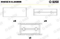 Glyco H1018/5 0.25Mm Kurbelwellenlager FüR CitroËN Passend FüR Fiat Ford LTI