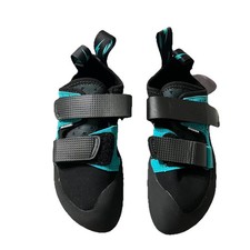 Evolv Geshido Strap Rock Climbing Shoes Mens US 7 Women 8.5 Black Teal NIB