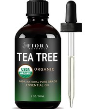 Tea Tree Oil 100 Pure Organic Tea Tree Essential Oil for Skin, Face, Hair, ...
