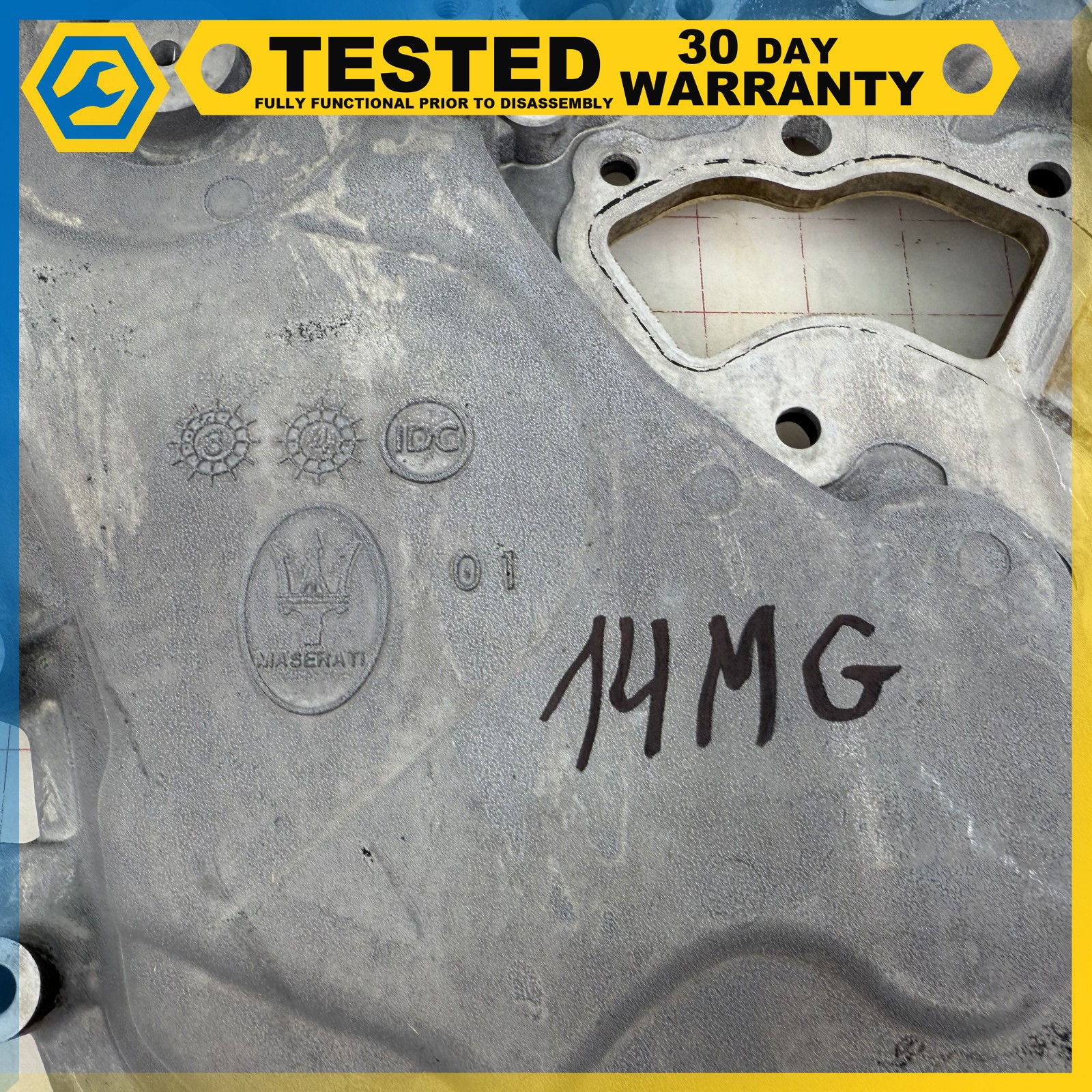 14-17 MASERATI GHIBLI 3.0L F160 engine TIMING CHAIN COVER OEM
