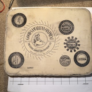Antique Industrial Printing Block