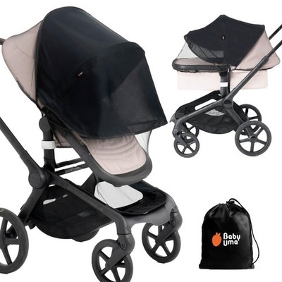 Baby Uma 2-in-1 Mosquito Net for Stroller and Stroller Sun Shade - UPF 50+ Ba...