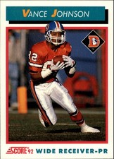 1992 Score #461 Vance Johnson - FB