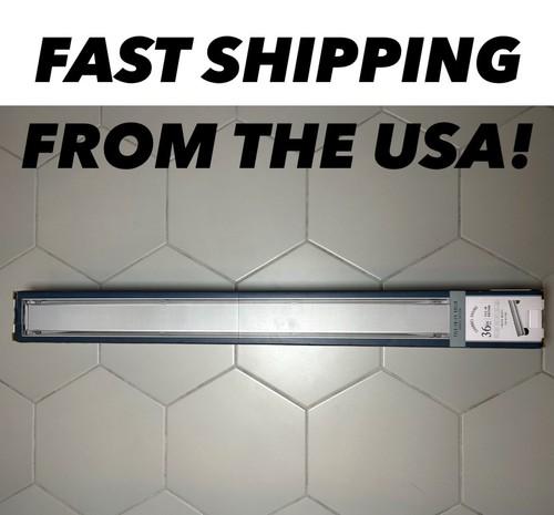 B &K 36” Linear Channel Drain Brushed Nickel w/ Tile Insert Optional FAST SHIP