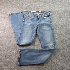 Pilcro Anthropologie Stet Bootcut Jeans Mid Rise Stretch Blue Denim 27 Womens