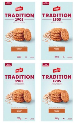 Leclerc Tradition 1905 Crunchy Cookie Oatmeal 300g (4 Pack)