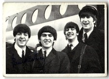 1964 Topps The Beatles #123 Paul McCartney/George Harrison/Ringo/John (Creases)