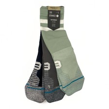 Stance FreshTek Franchise Crew Socks 3-Pack GRN, GRY, BLK Men's Large US 9-13