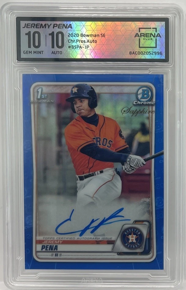 2020 Bowman Chrome Sapphire Edition - Jeremy Pena #BSPA-JP for