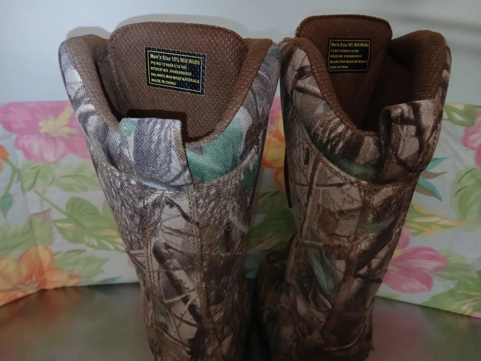 Redhead Men's Tall Camo Snake Boots Size 10.5 Wide-Good Shape! - Image 4 of 4