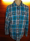 American Eagle Heavy Thick Flannel Shirt Jacket Plaid Long Sleeve Size XL
