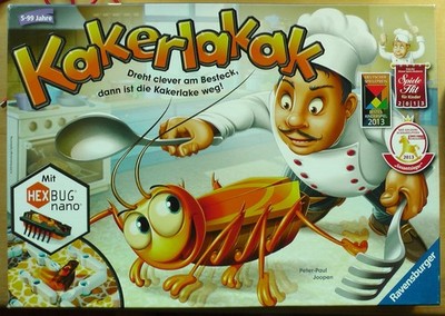 Kakerlakak Spiel Ravensburger 2x funktionierende Hexbugs vollständig