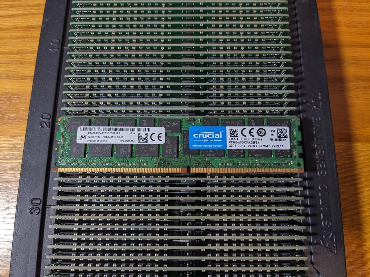 PC4-19200 (DDR4-2400) Bus Speed Server RAM 32 GB Capacity per