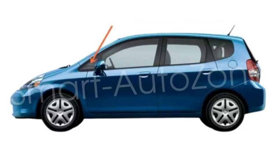 Driver Left Side Front Vent Window Glass for Honda Fit 4 Dr Hatchback 2006-2008 - Image 2 of 2