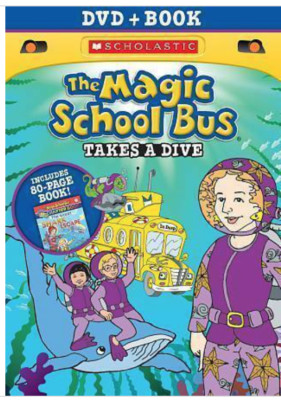 The Magic School Bus Takes a Dive (DVD ) + Shark Escape (BOOK) NEW SEALED