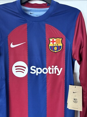 Nike FC Barcelona 23/24 Nike Long Sleeve Home Football Top UK XS