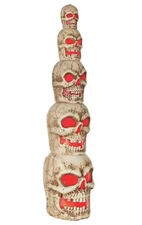 8 ft. Giant Sized LED Skull Stack Halloween Prop Home Depot Accents Holiday NEW