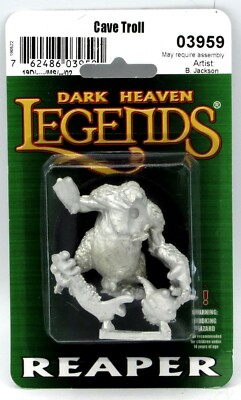 Reaper 03959 Cave Troll (Dark Heaven Legends) Fantasy Monster Ogre Giant Warrior