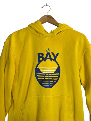 Golden State Warriors The Bay Alt Logo Pullover Hoodie Gold Yellow Air Jordan SM