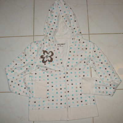 Sweat Capuche Limited Too Fille 12 Ans - Coton Blanc à Pois - Occasion