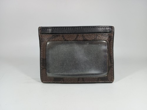 Coach F58110 Men's ID Card Wallet - Black - Picture 2 of 6
