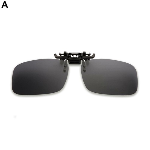 Unisex Sunglasses Clip On Flip Up Polarised UV400 Driving Glasses Sun B D6Y8 - Picture 13 of 27