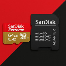 SanDisk 64gb MicroSD Extreme 160 MB/s Memory Card A2 V30 for Drones and GoPros