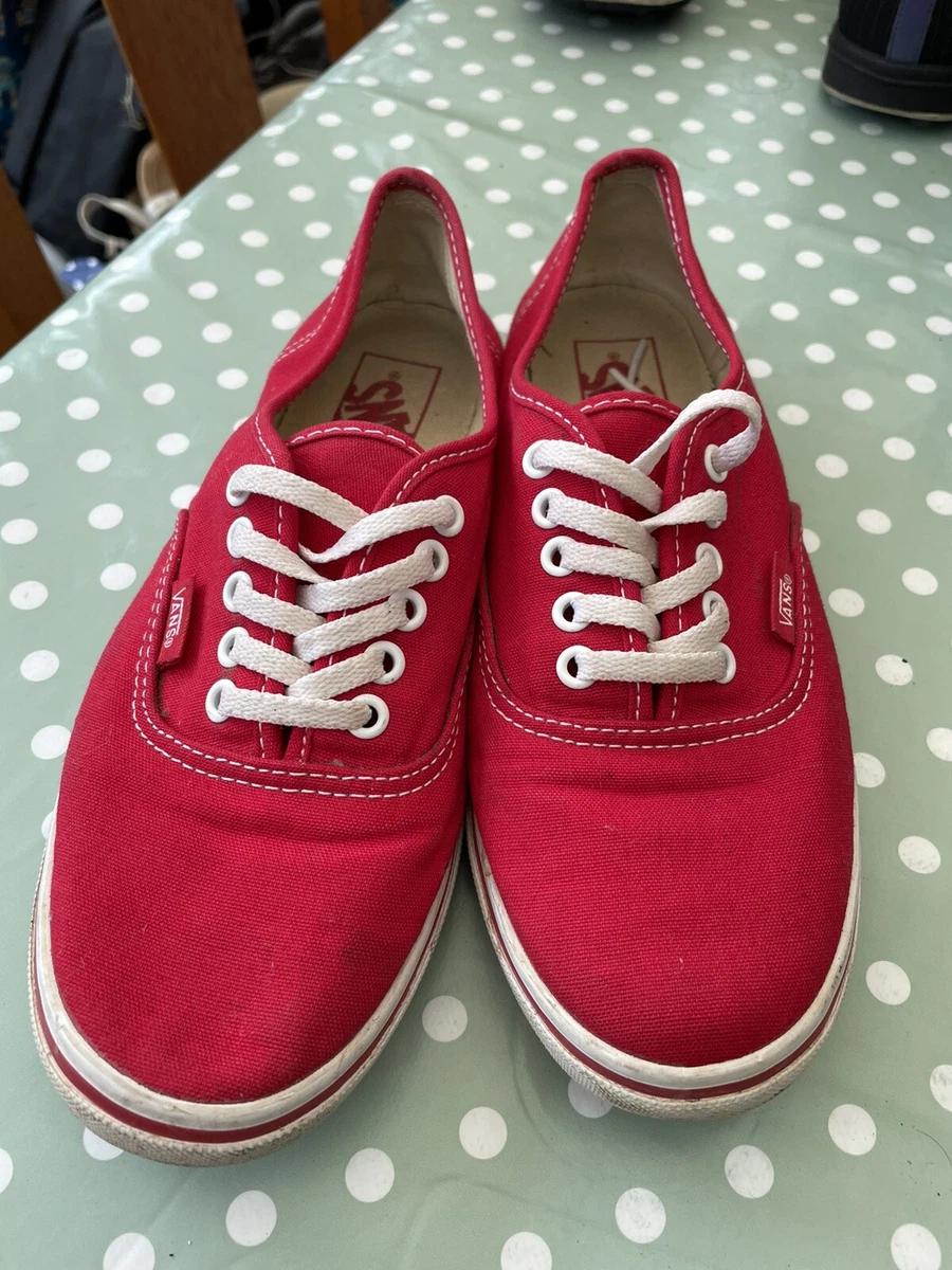 Red vans store size 4