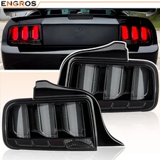 Smoked LED Sequential Tail Lights for 2005-2009 Ford Mustang Signal Brake Lamps
