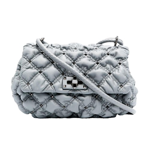 Valentino By Mario Valentino 243444 Womens Satchel Bag Gray