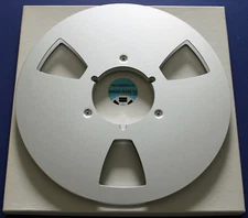 NEW ANALOG AUDIO 10.5" X 1/4" METAL TAPE REEL -NAB HUB- SILVER -RTM ATR 3M AMPEX