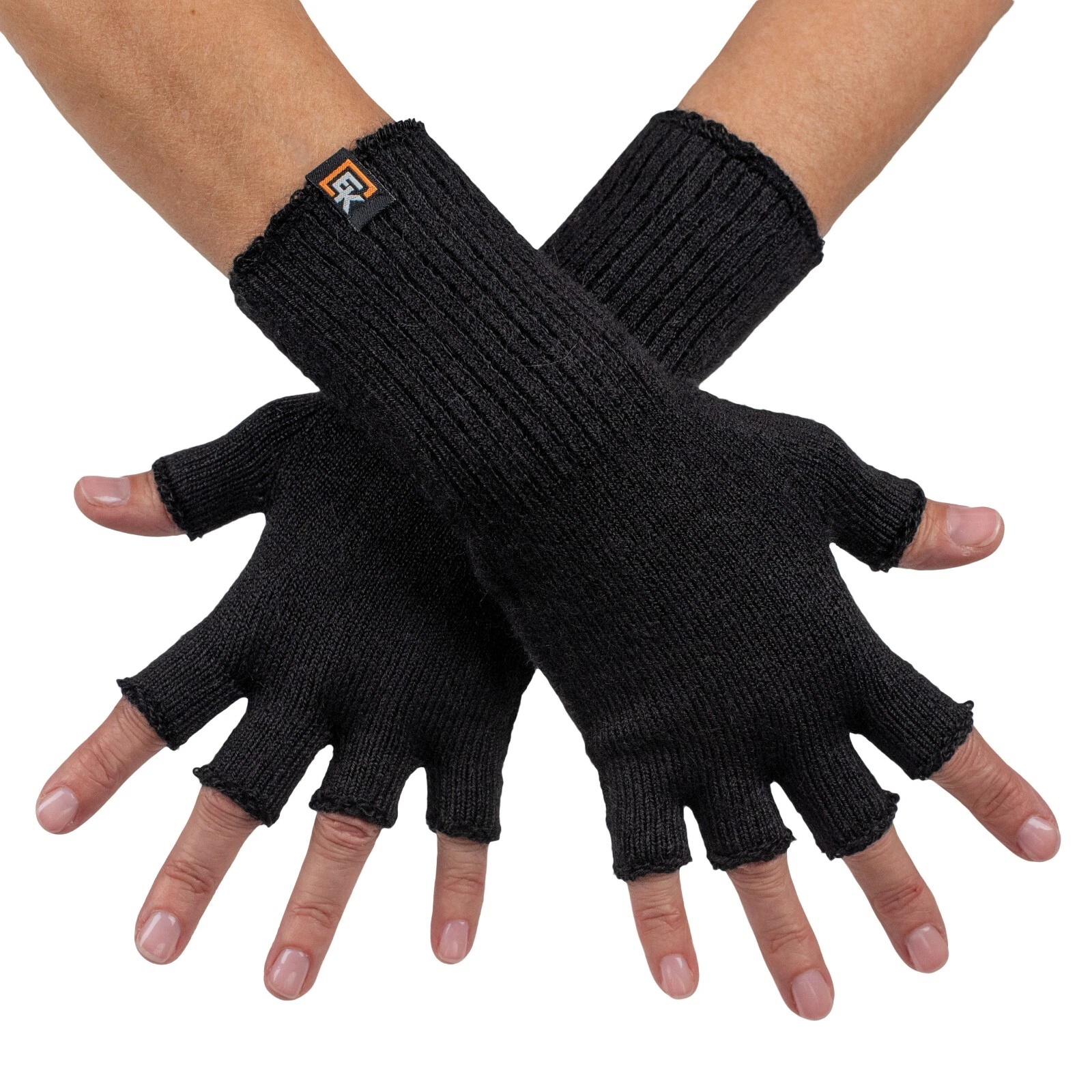 Alpaca Knit Fingerless Gloves - Made in the USA - Super Soft Baby Alpaca - Small