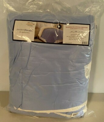Amrapur Overseas Down Alternative Reversible Comforter-Blue S:King Orig$209.99
