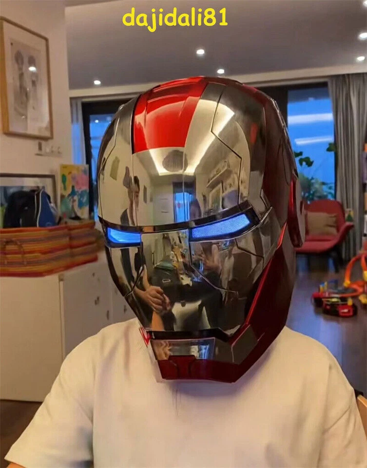 Genuine 1:1 AUTOKING Iron Man MK5 Helmet Wearable Voice/Touch Control Deformed