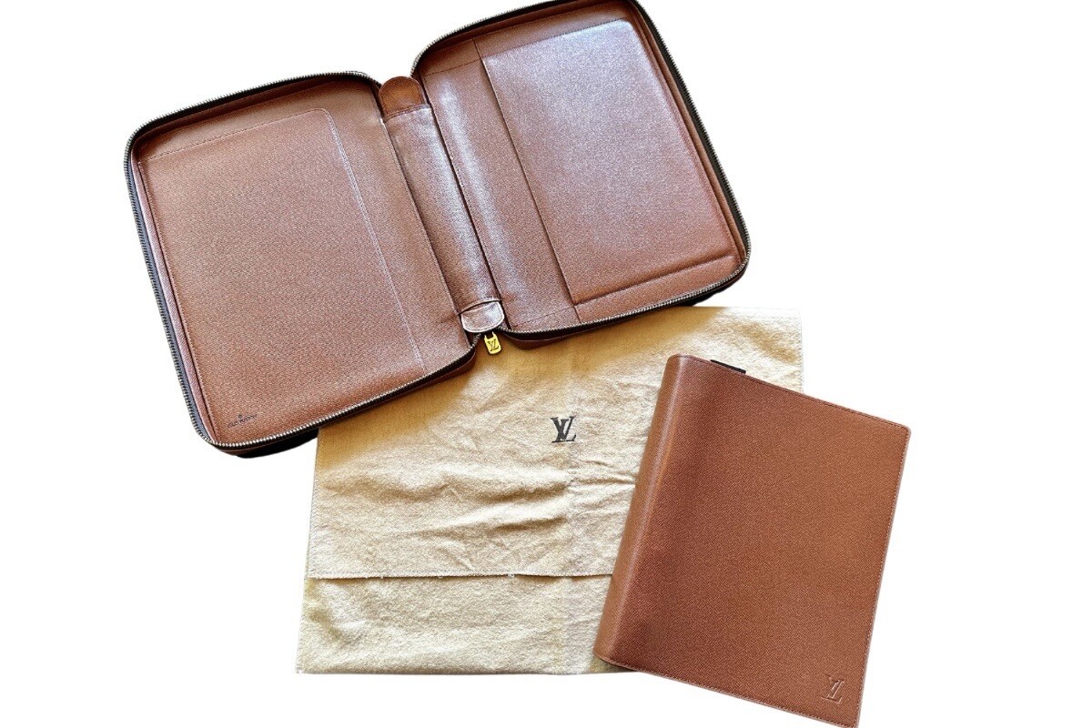 LOUIS VUITTON Monogram Voyage Zipper Agenda Planner | eBay