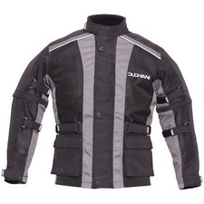 Duchinni Jago Air Kids Motorcycle Jacket Childrens Black Gun