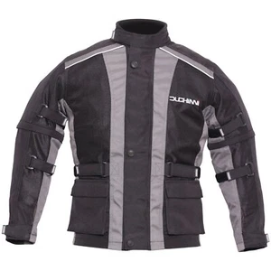 Duchinni Jago Air Kids Motorcycle Jacket Childrens Black Gun
