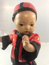 8" Antique German Bisque Head Doll Elegant Rare 18053
