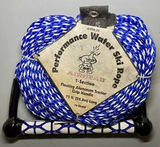 AIRHEAD AHSR-2V Performance Water Ski Rope 1 Sec Float Aluminum Tractor 75 F   T