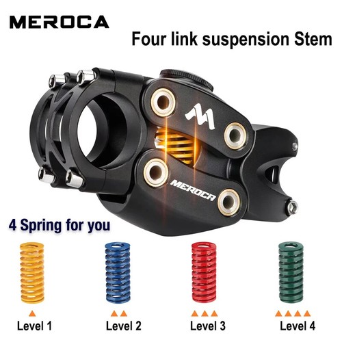 Shock-Absorbing Bike Handlebar Stem Shock Stop Suspension Stem for Road Gravel - Picture 9 of 14
