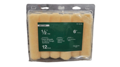 Better 6 in. x 1/2 in. High-Density Polyester Knit Mini Paint Roller (12-Pack)
