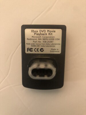 Microsoft Xbox Original DVD Movie Playback Kit Part X08-25387 RECEIVER ONLY