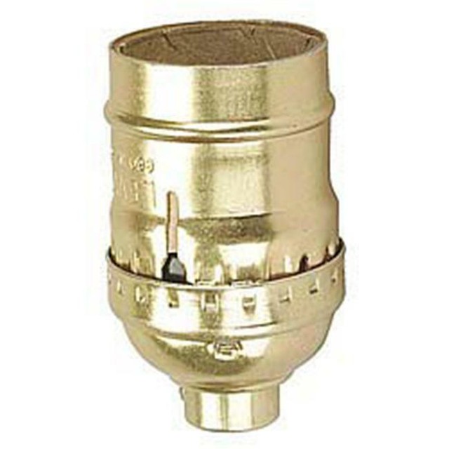 New Leviton Nickel Light Socket Keyless Lamp Holder Electrolier SHELL ONLY 7108 - In Stock - Foto 10