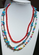 Colorful Bead Necklace Woman Beaded Necklaces for Teen Girls Choker