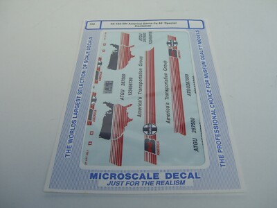 Microscale Decal 48-183 BN America Santa Fe 48' Special Container  0 Scale