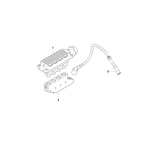 BMW Genuine Ignition Wire Cylinder 3 Replacement Spare Fits E46 12121709208