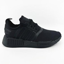 adidas NMD R1 Triple Black Unisex Kids Athletic Sneaker H03994